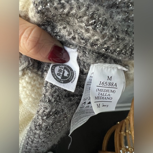 AllSaints Lou Metallic Striped Sweater (size M) - Picture 12 of 13